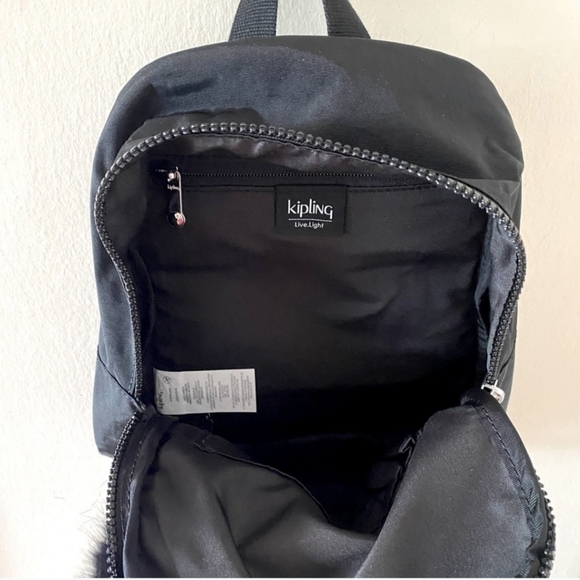 Kipling Marlee Small Backpack with a Fur Pom Pom keychain EUC - Picture 3 of 4